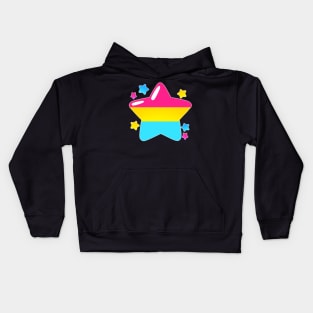 LGBTQ+ Pride Flag Stars - Pansexual Kids Hoodie